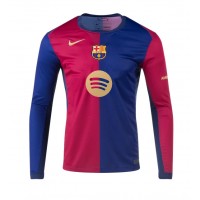 Echipament fotbal Barcelona Tricou Acasa 2024-25 maneca lunga